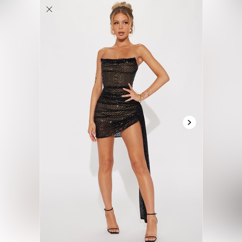Lilian draped sequined mini dress